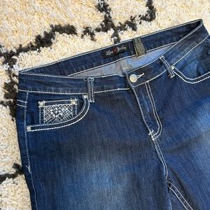 Love Indigo Dark Wash Capris